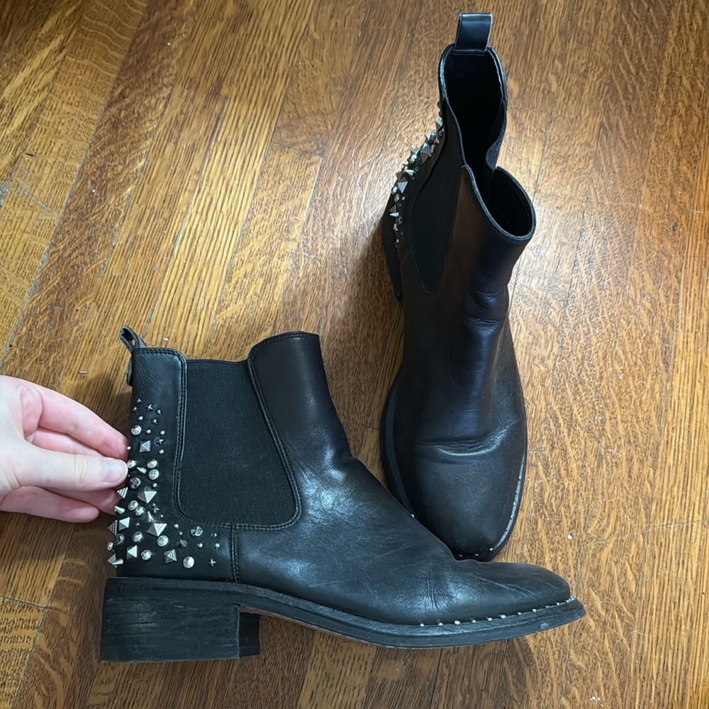 Studded Sam Edelman Chelsea boots